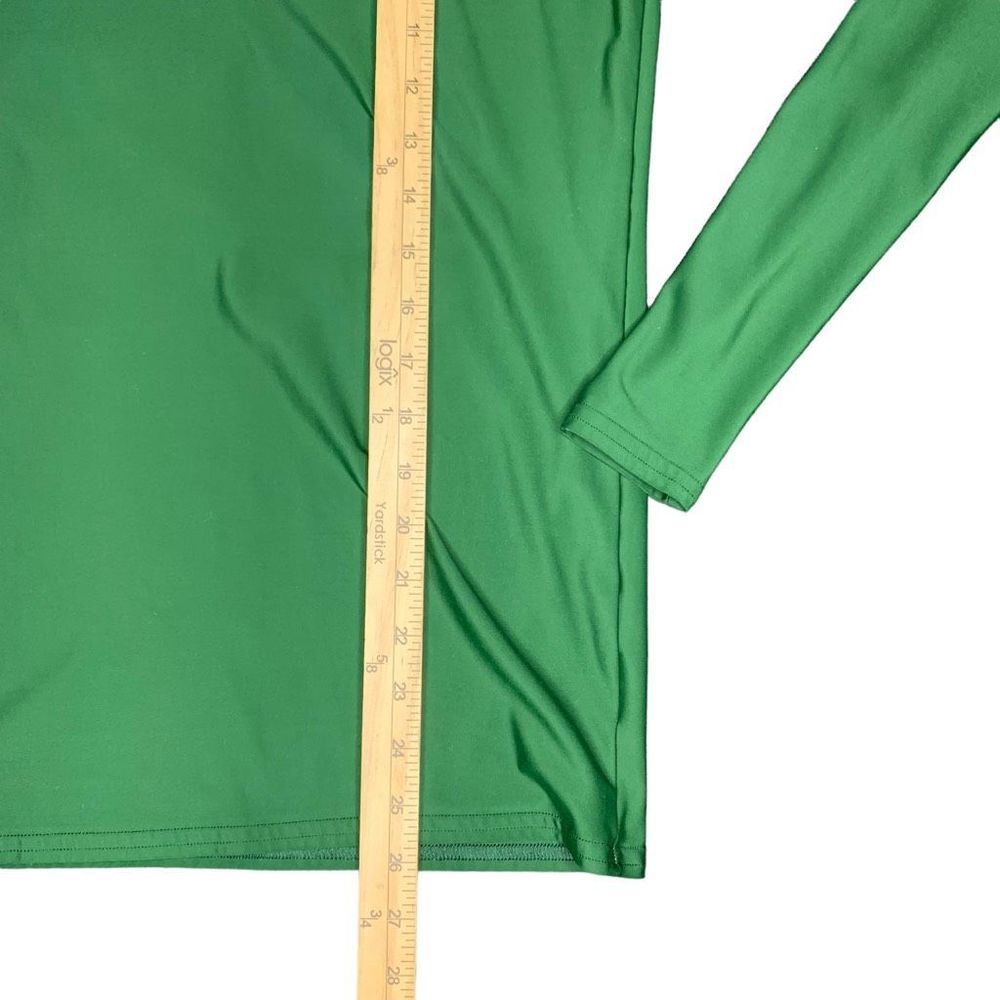 Under Armour Mock Neck Long Sleeve Compression Shirt Men's Size Large Green - Picture 3 of 6